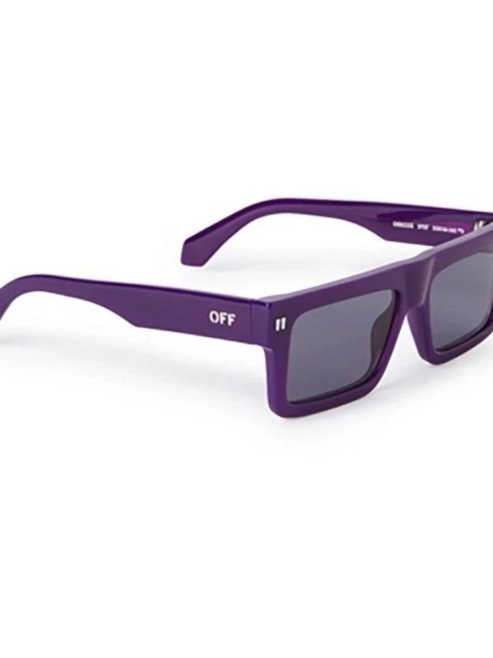 ✨💎NWT💎✨Off-White Purple Chandler Rectangular Sunglasses Full inclusion! - Picture 8 of 8